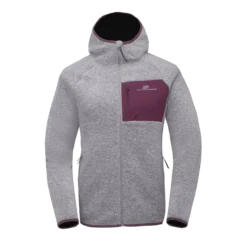 Women’S Wool Pile Hoodie Skord Grey