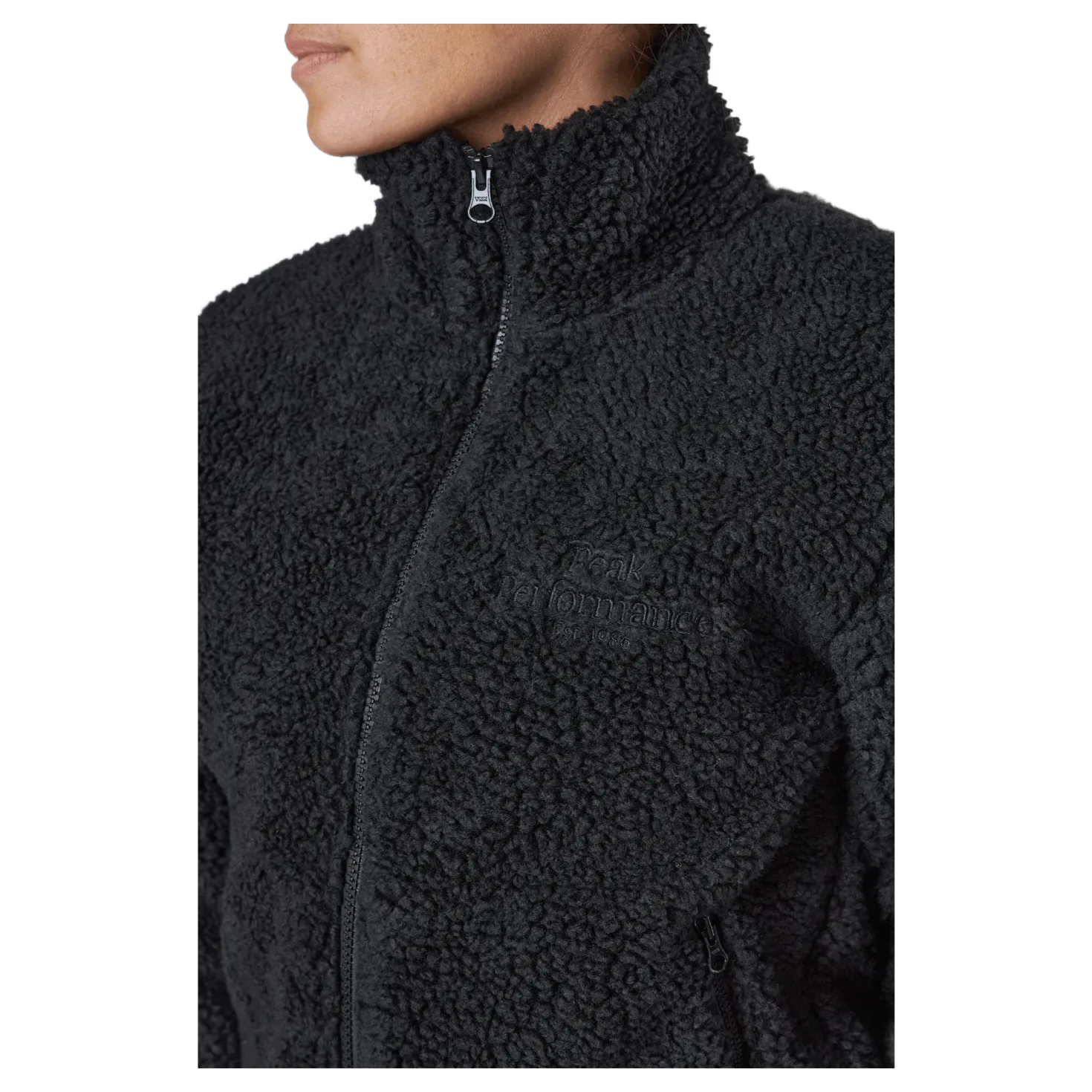 W Original Pile Zip Black