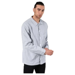 Worker Jacket Sala Thin Stripes Blue