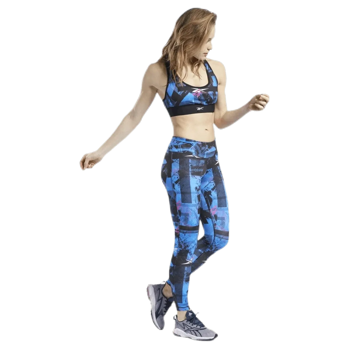 Wor Myt AOP Racer Bra Black