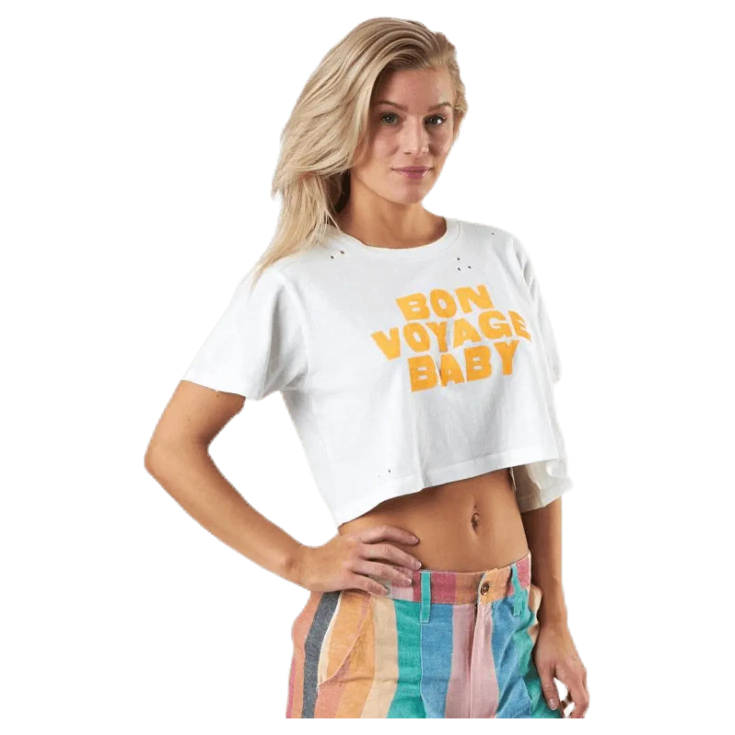 Worn Away Tee White