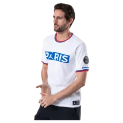 X Psg Wordmark Tee White/Hyper Cobalt