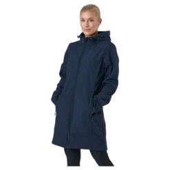 Zadie W Long Softshell Jacket Navy Blazer