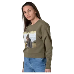 Ziggy L/S O-Neck Box Swt Green