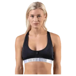 Zip Bralette-Rp Black