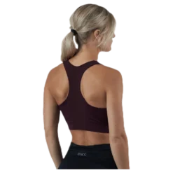 Zip Sports Bra Red