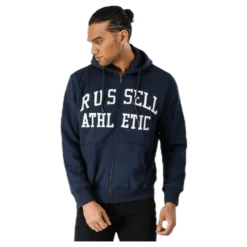 Zip Through Tackle Twill Hoody Blue