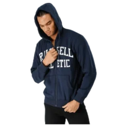 Zip Through Tackle Twill Hoody Blue